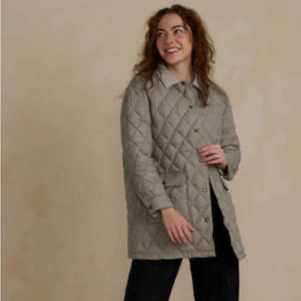 Rylee + Cru Quilted Jacket in Olive